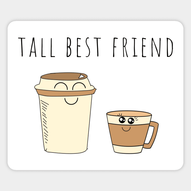 Tall Best Friend Cute Illustration Sticker by A.P.